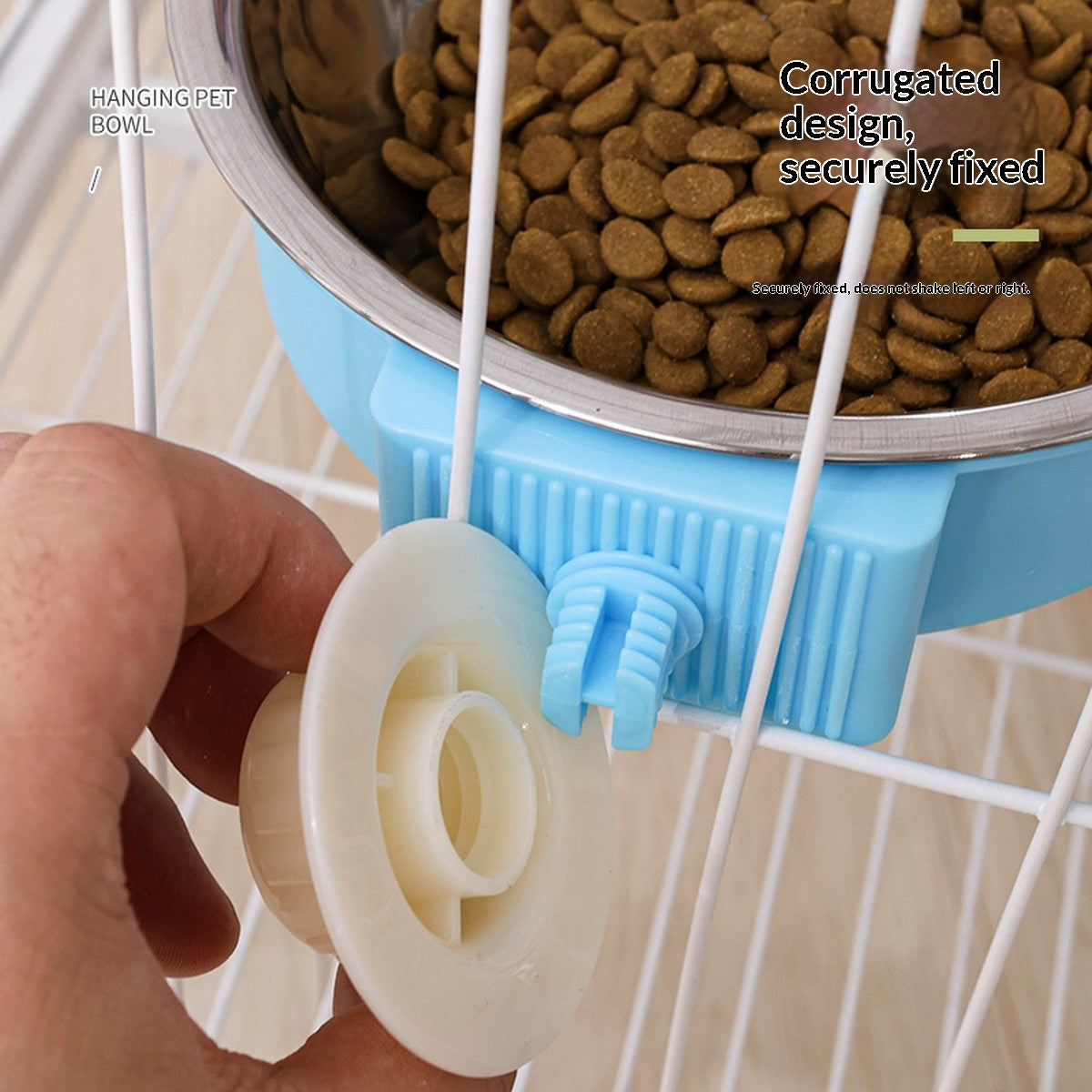 Thickened Fixed Hanging Stainless Steel Pet Bowl_CWMM13009
