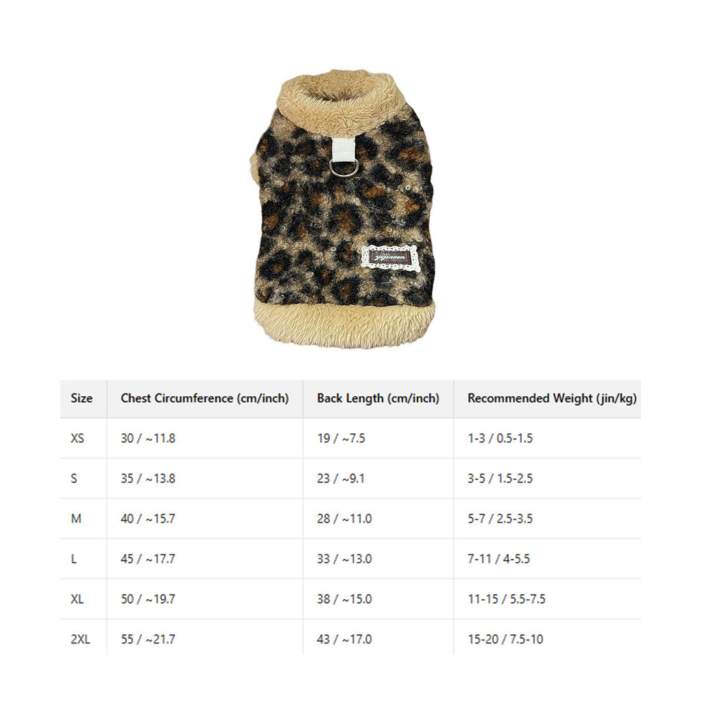 Warm Turtleneck Dog Vest Teddy Bichon Cat_CWMM12276