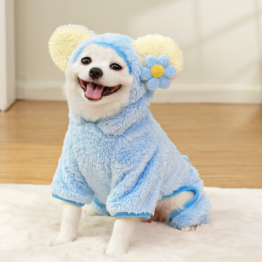 Warm Panda Pet Outfit – Cute Fleece Jumpsuit_CWMM11168