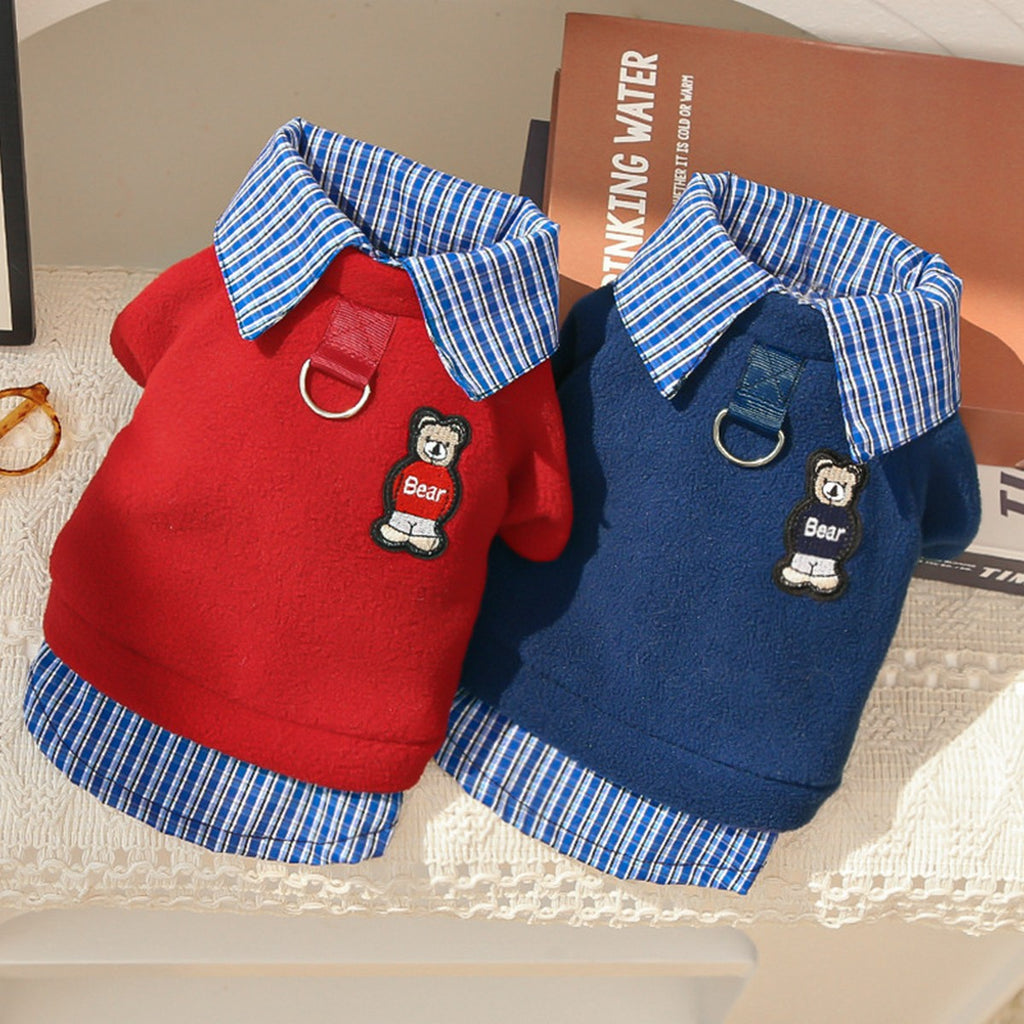 Miu Style Pet Fleece Top – Cozy Winter Outfit_CWMM11068