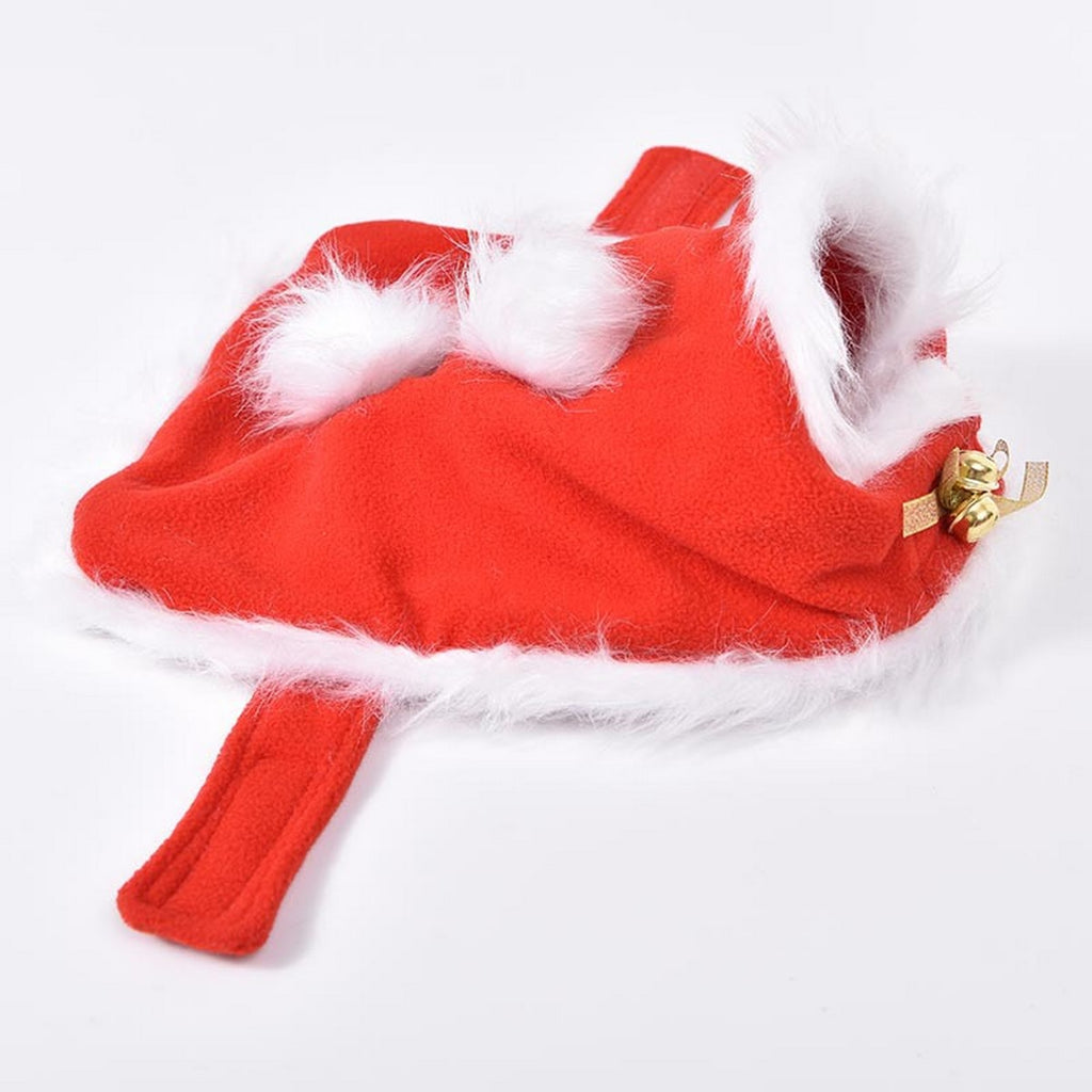 Small Dog Cat Cosplay Bell Christmas Cape_CWMM12882