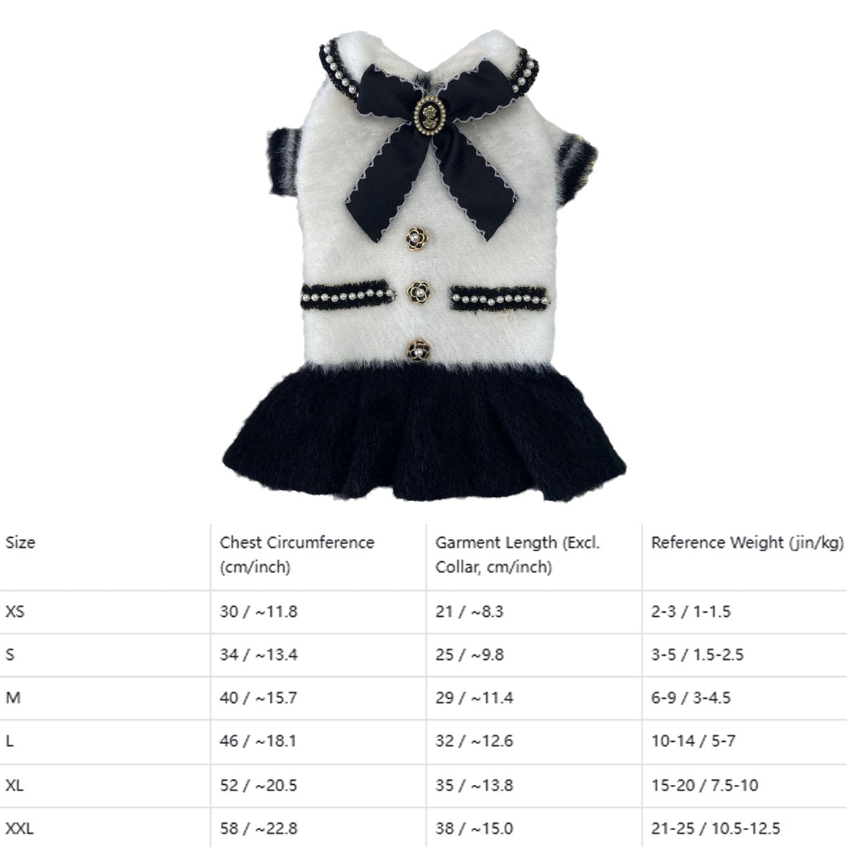 Winter Knit Pet Dress for Dogs and Cats_CWMM12280