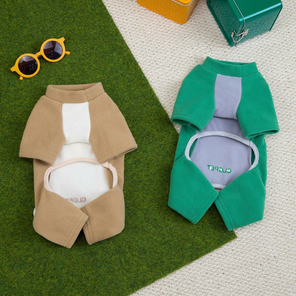 Cozy Fleece Dog Jumpsuit for Small Dogs_CWMM12232