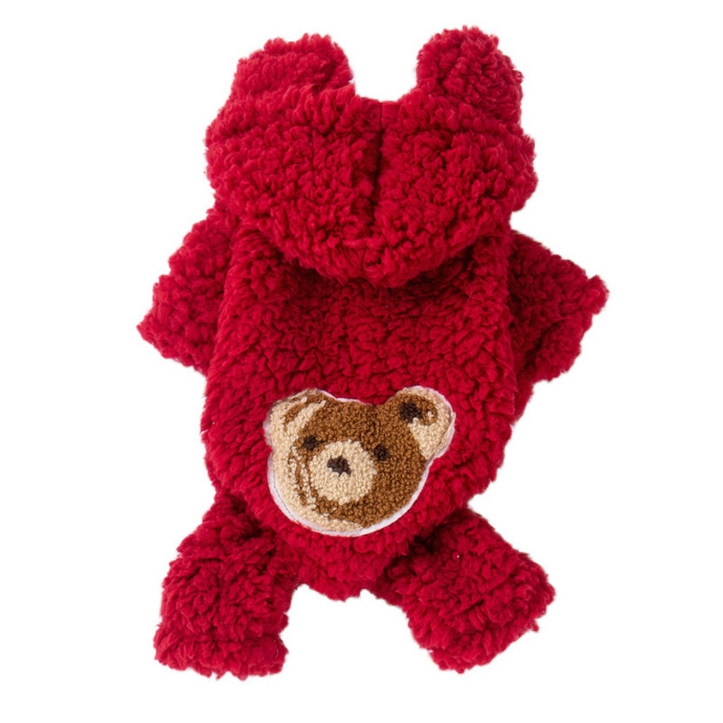 Cute Bear Hooded Pet Winter Coat_CWMM12742