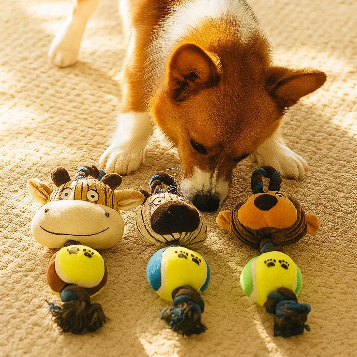 Fun Plush Throw & Chew Toy_CWMM13328