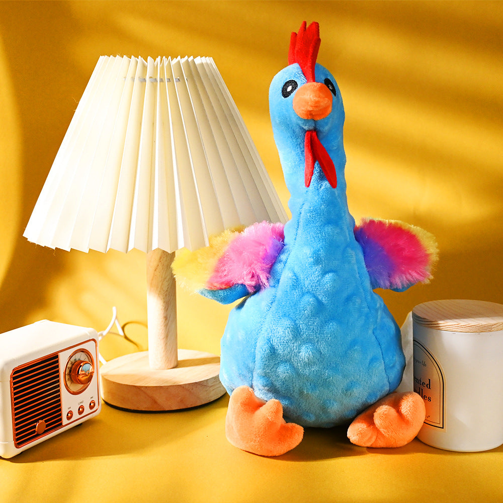 Interactive Rooster Plush Chew Toy_CWMM13306