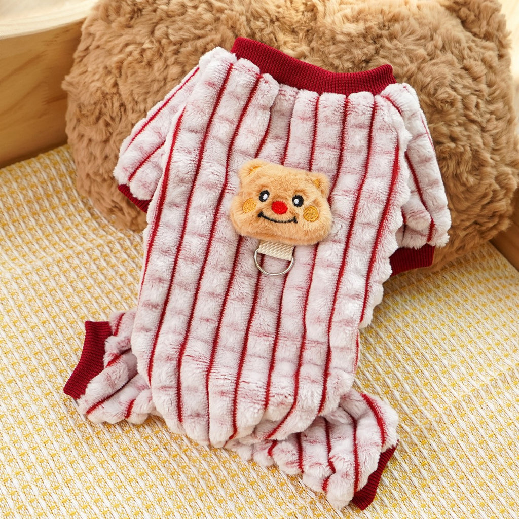 Pet Pajamas – Warm Dog Cat Four-Leg Outfit_CWMM11300