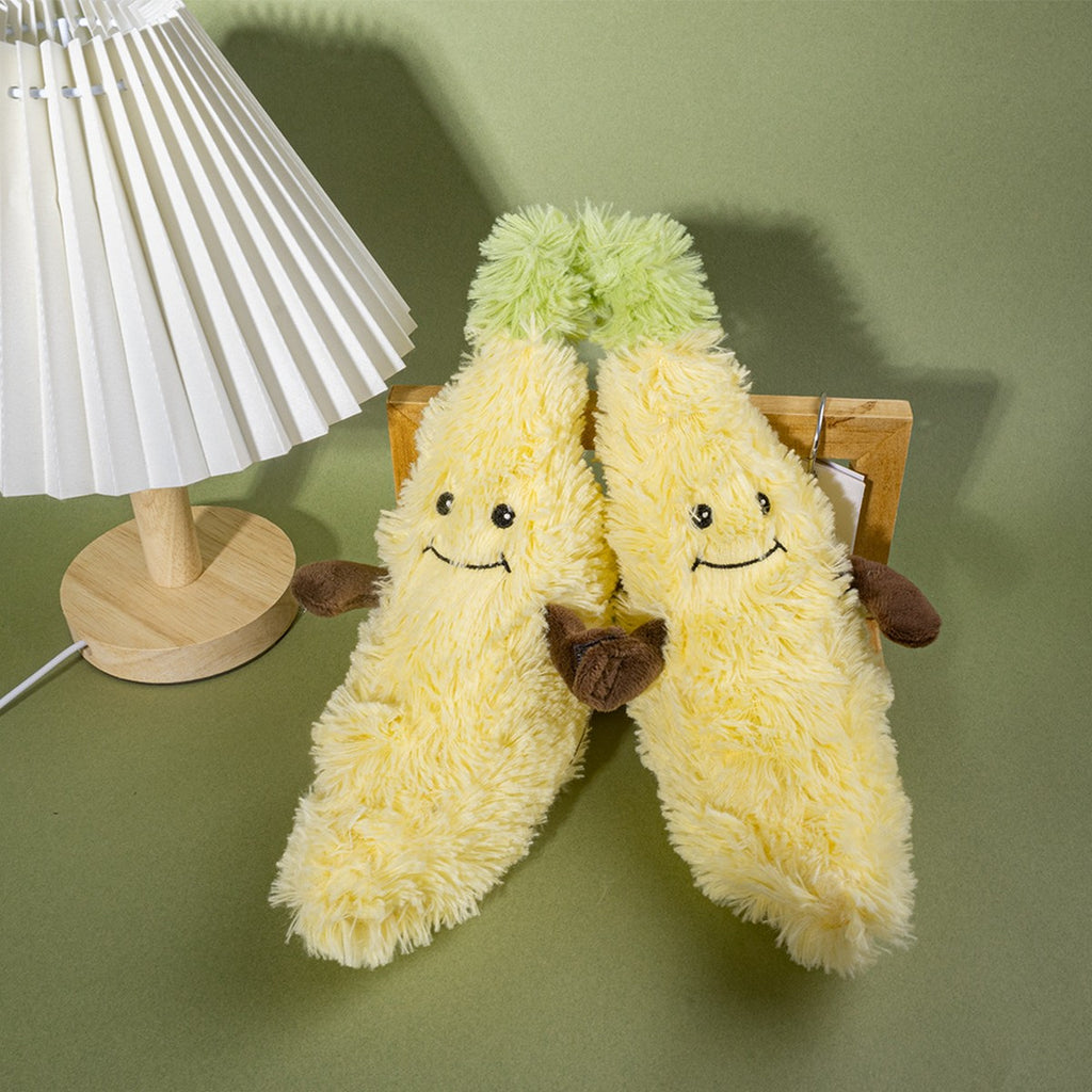 Hugging Banana Plush Dog Toy Squeaky_CWMM13354
