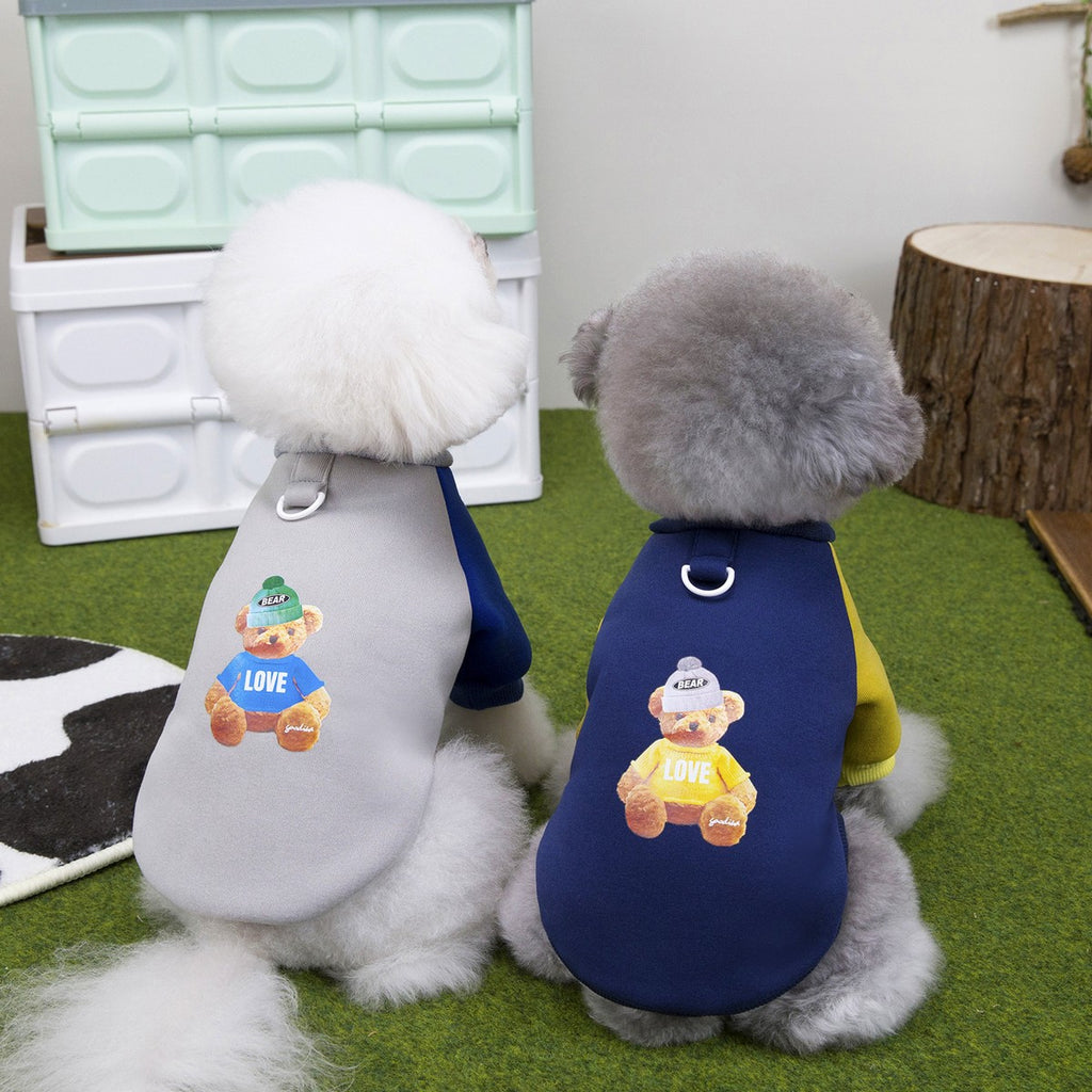 Warm Fleece Dog Hoodie Teddy Bichon Yorkie_CWMM12249