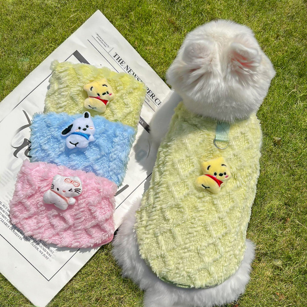 Plush Lined Coat for Small Dogs & Cats_CWMM11119