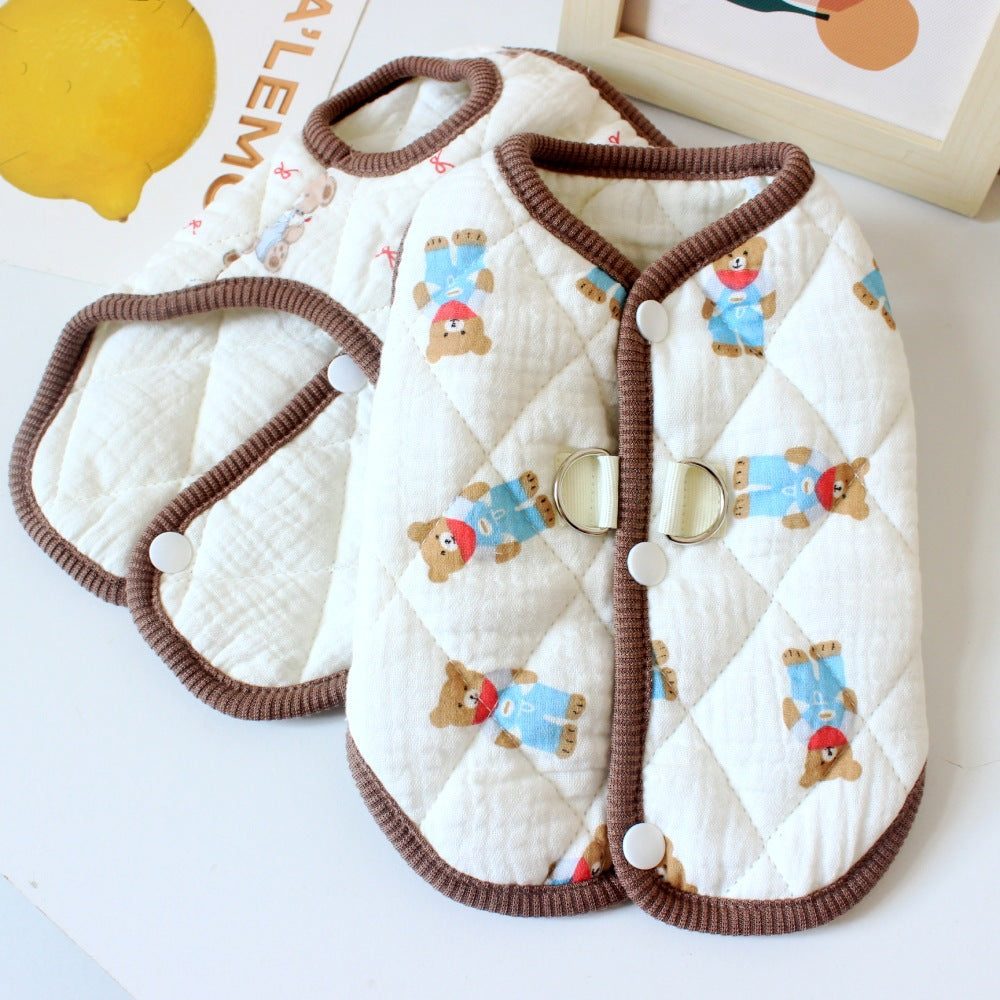 Warm Winter Dog Cotton Vest for Small Pets_CWMM12202