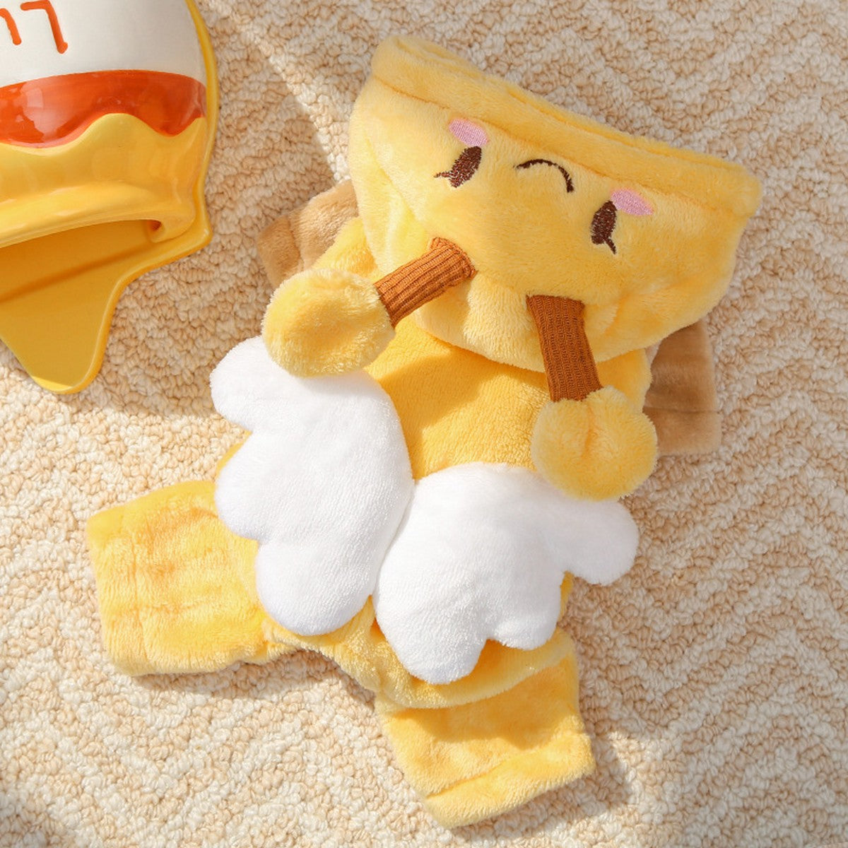 Flannel Pet Jumpsuit – Warm Dog Cat Outfit_CWMM11302