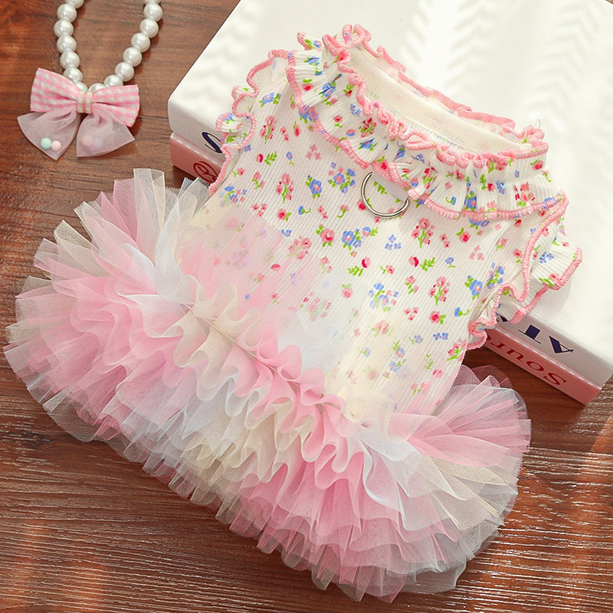 Pet Pajamas Bulk Order Floral Print & Cooling Fabric_CWMM11137