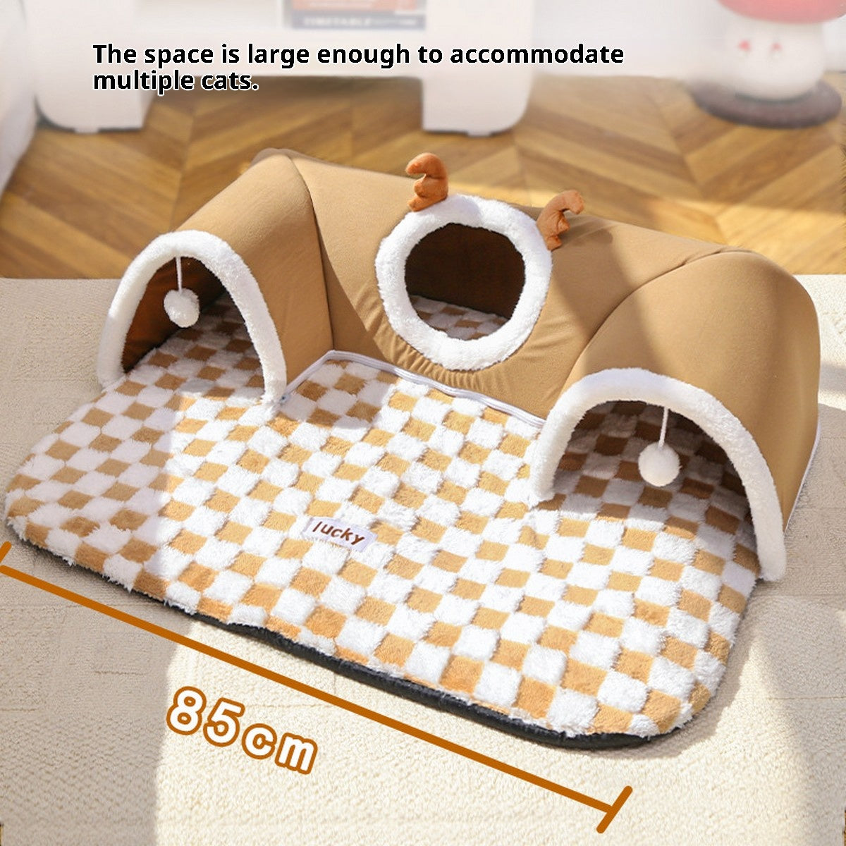 Cat Tunnel Bed – Hide and Sleep Pet Nest_CWMM11292