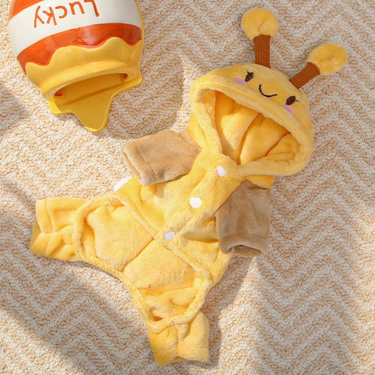 Flannel Pet Jumpsuit – Warm Dog Cat Outfit_CWMM11302