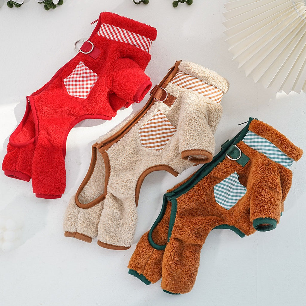 Pet Fleece Jumpsuit – Dog Cat Winter Outfit_CWMM11276