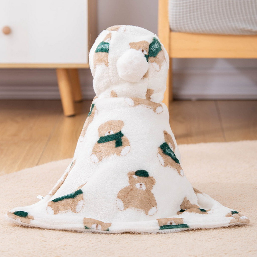 Cute Bear Pet Winter Cape for Dogs Cats_CWMM12743