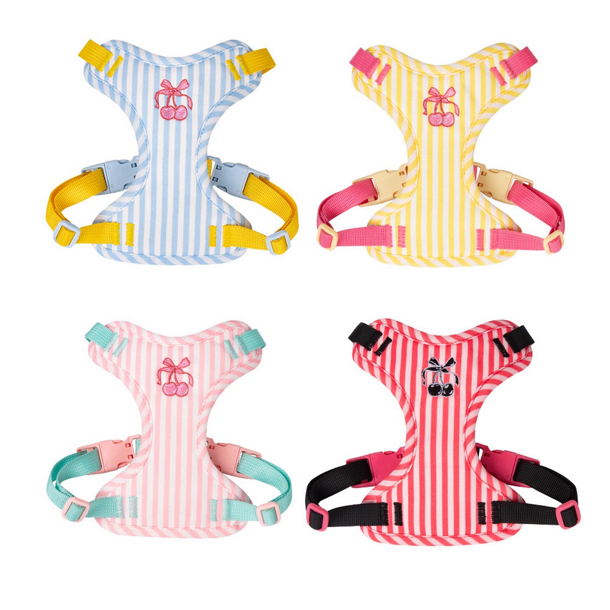 Small Dog Vest Harness with Secure Leash_CWMM12571