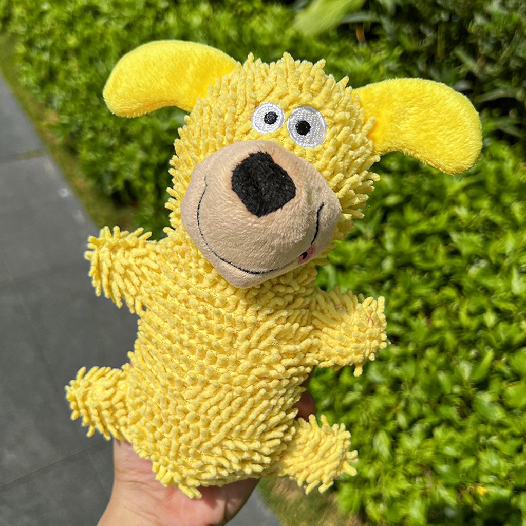 Cartoon Pet Toy – Squeaky Mop Plush Dog Toy_CWMM11163