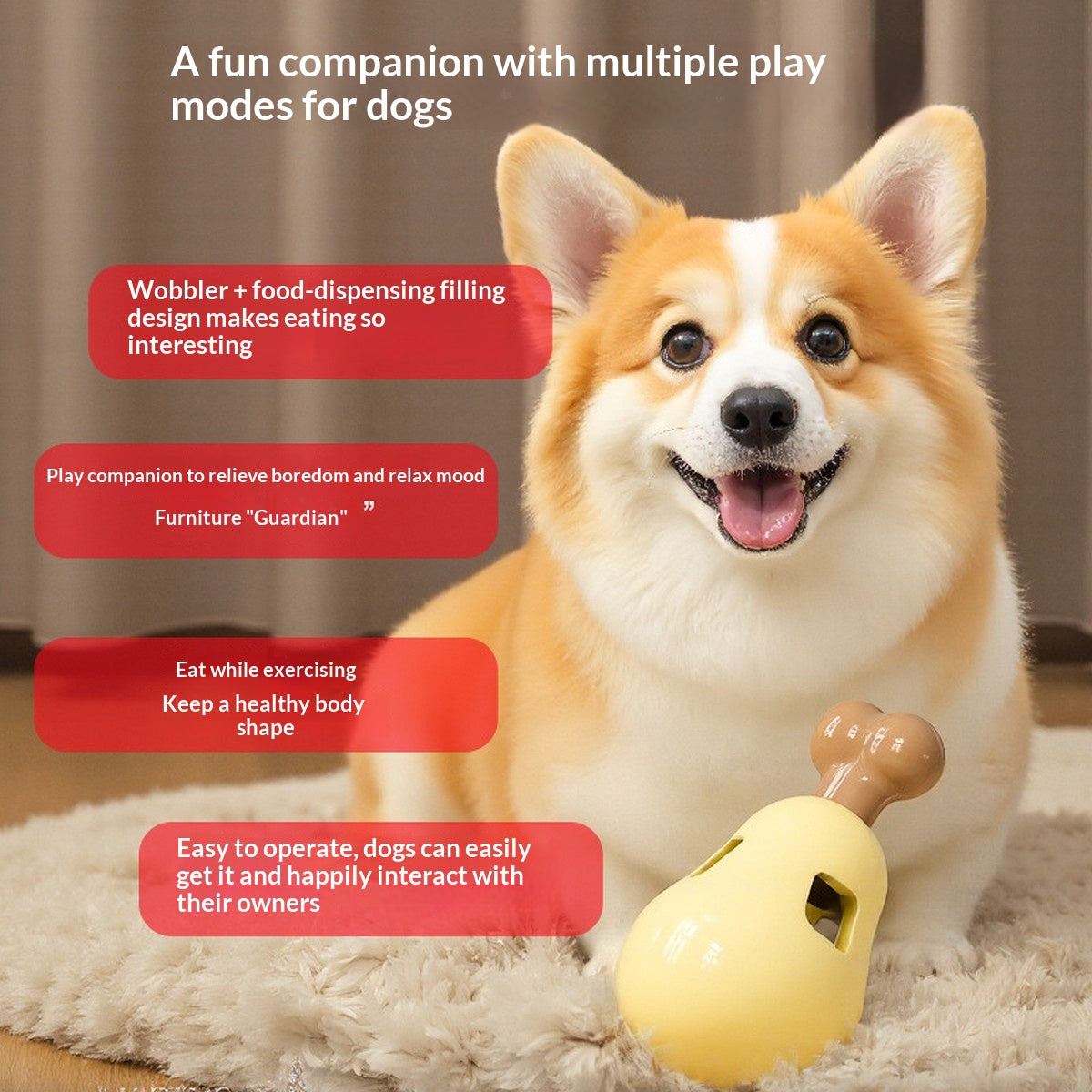 Interactive Dog Treat Dispensing Chew Toy_CWMM12965