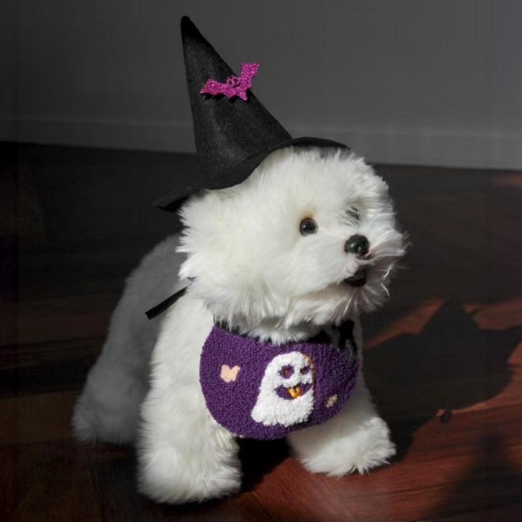 Halloween Pet Bib – Pumpkin Ghost Bandana_CWMM11072