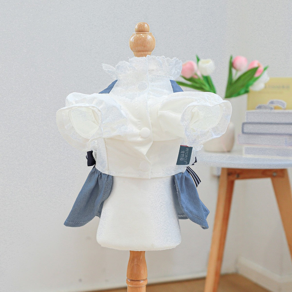 Pet Cozy Denim Dress Summer Beach Skirt_CWMM13045
