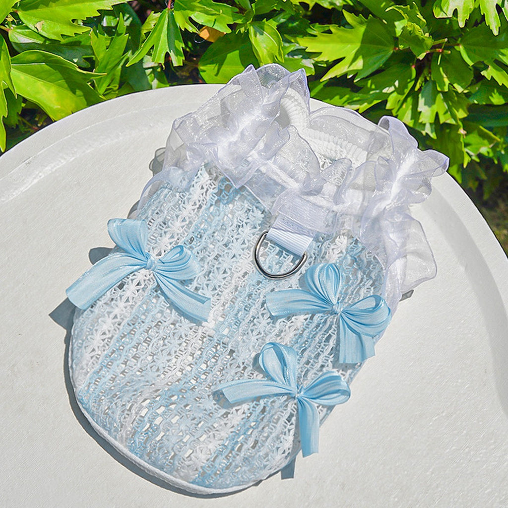 Lace Pet Vest – Hollow Ruffle Summer Cami_CWMM11167