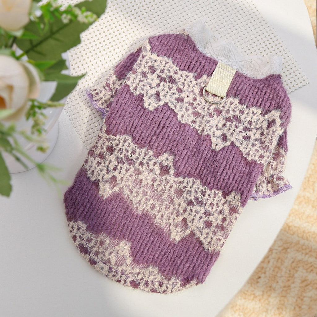 Lace Pet Turtleneck – Warm Winter Dog & Cat Shirt_CWMM11075