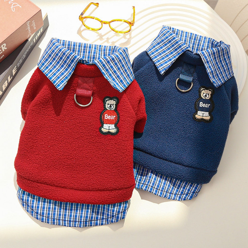 Miu Style Pet Fleece Top – Cozy Winter Outfit_CWMM11068