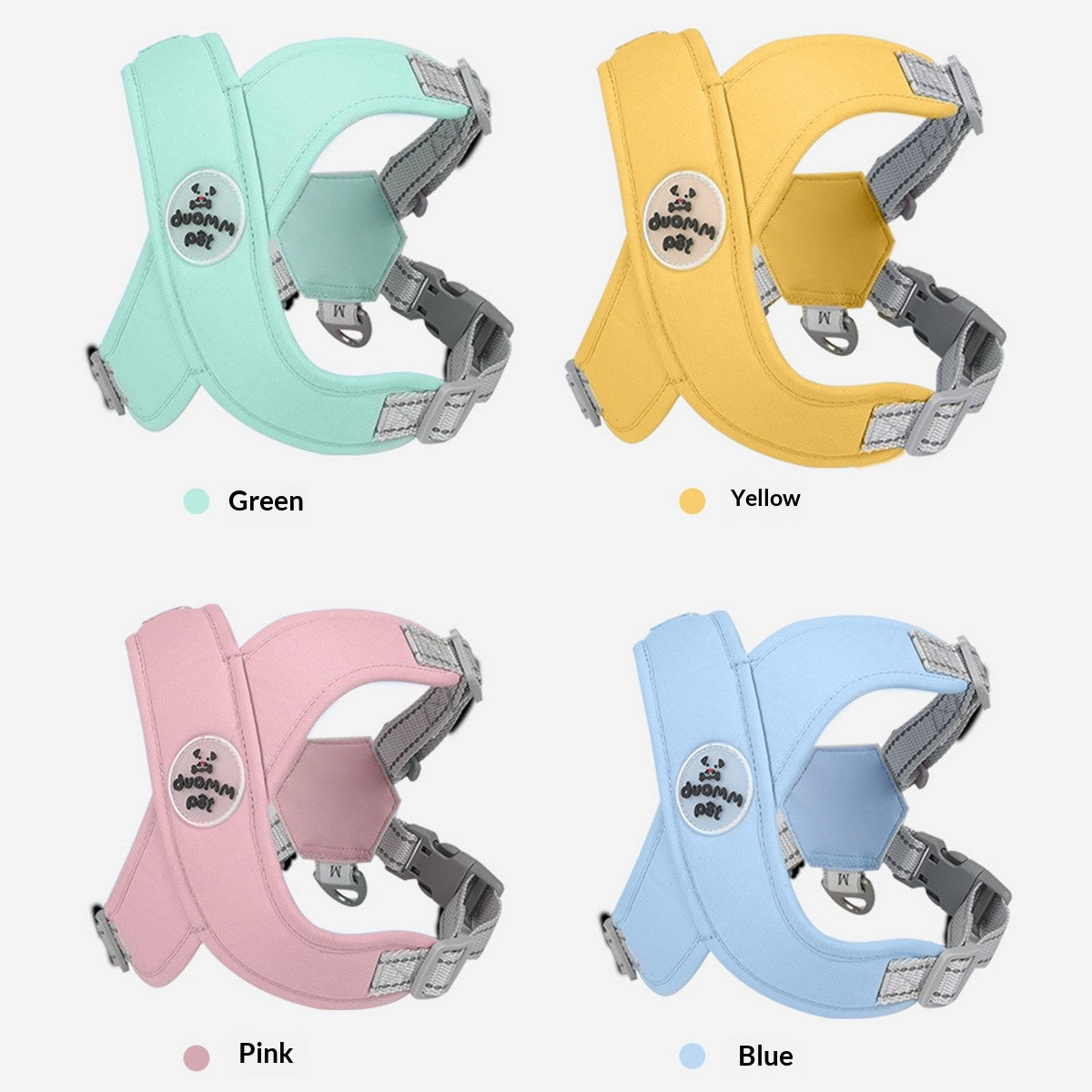 Dog Vest Harness with Reflective Walking Leash_CWMM12568