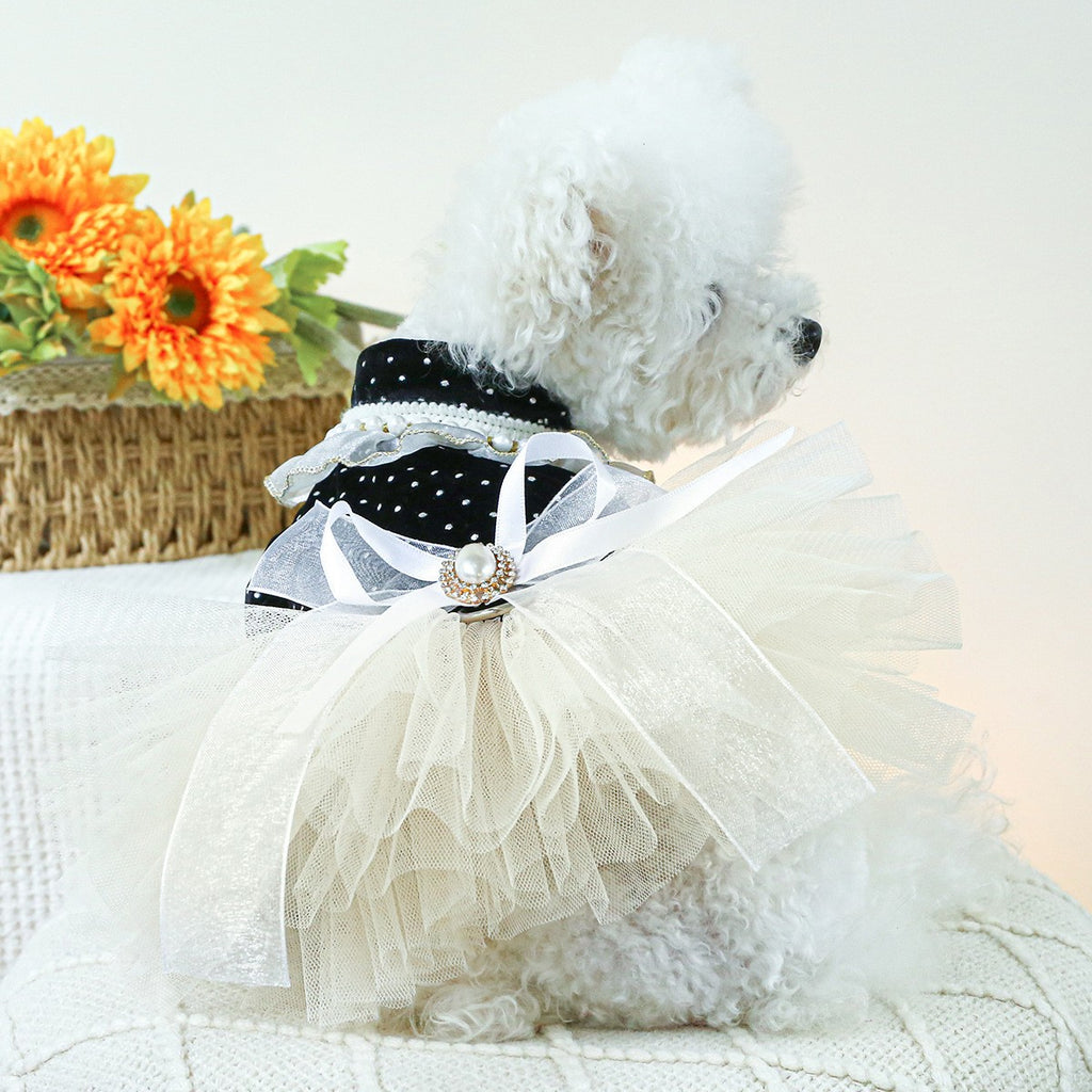 Cute Pet Princess Dress Tulle Lace Skirt_CWMM13013