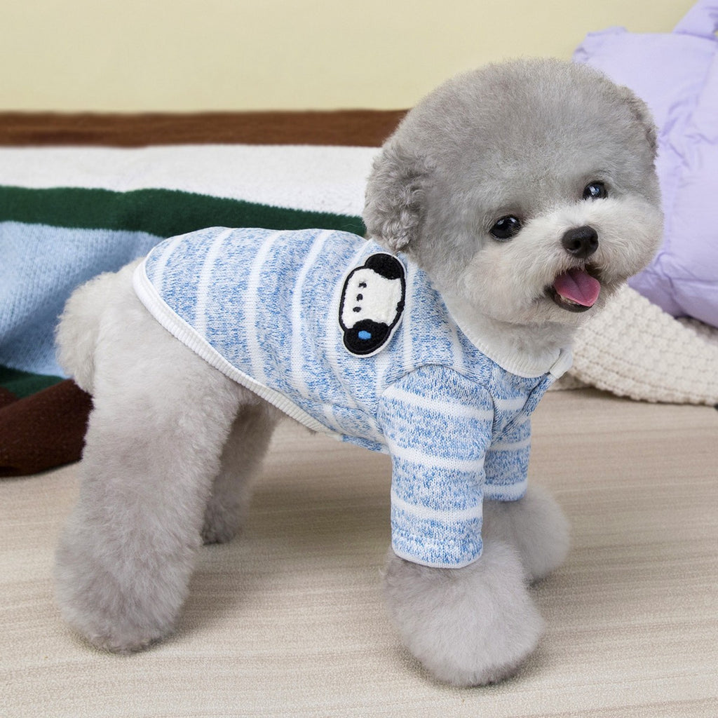 Pet Winter Knitted Hoodie with Leash Ring_CWMM12229