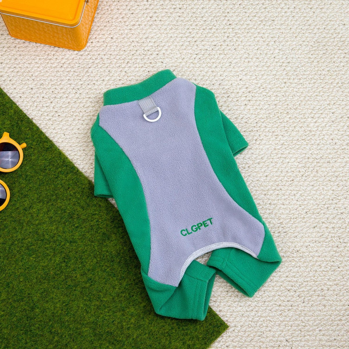 Cozy Fleece Dog Jumpsuit for Small Dogs_CWMM12232