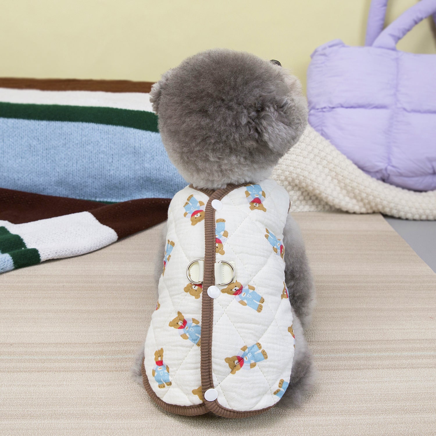 Warm Winter Dog Cotton Vest for Small Pets_CWMM12202