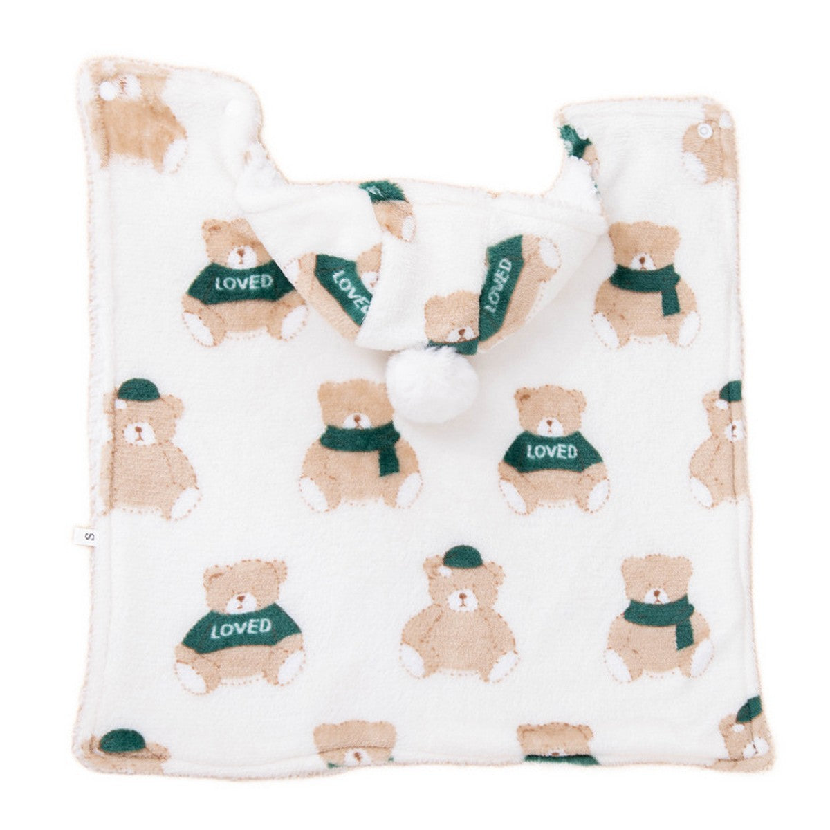 Cute Bear Pet Winter Cape for Dogs Cats_CWMM12743