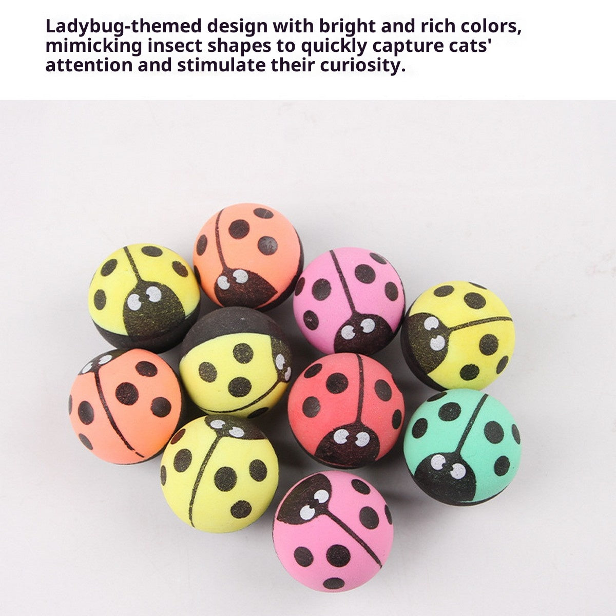 Insect Cat Toy Rolling Bounce Ball Small_CWMM11490