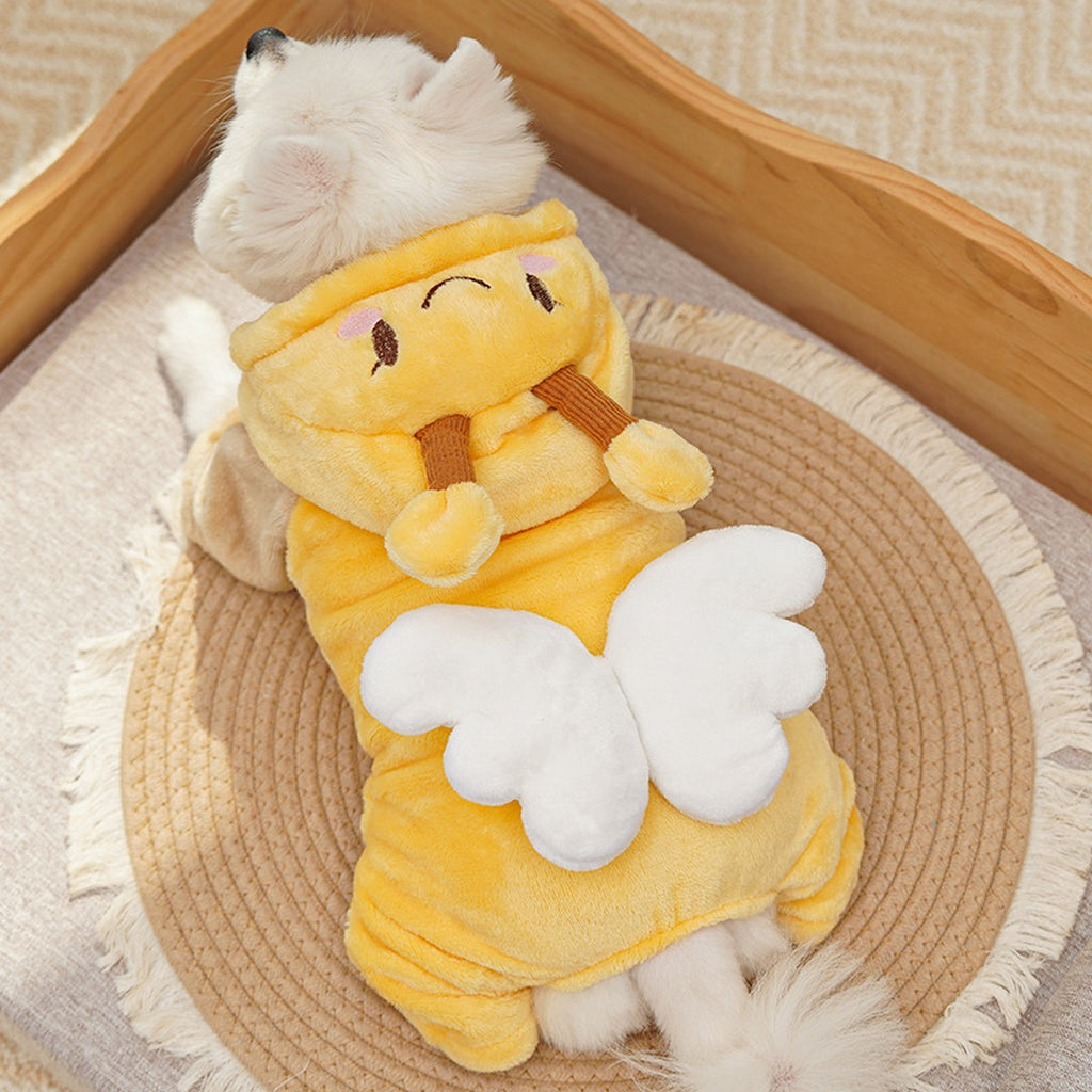 Flannel Pet Jumpsuit – Warm Dog Cat Outfit_CWMM11302