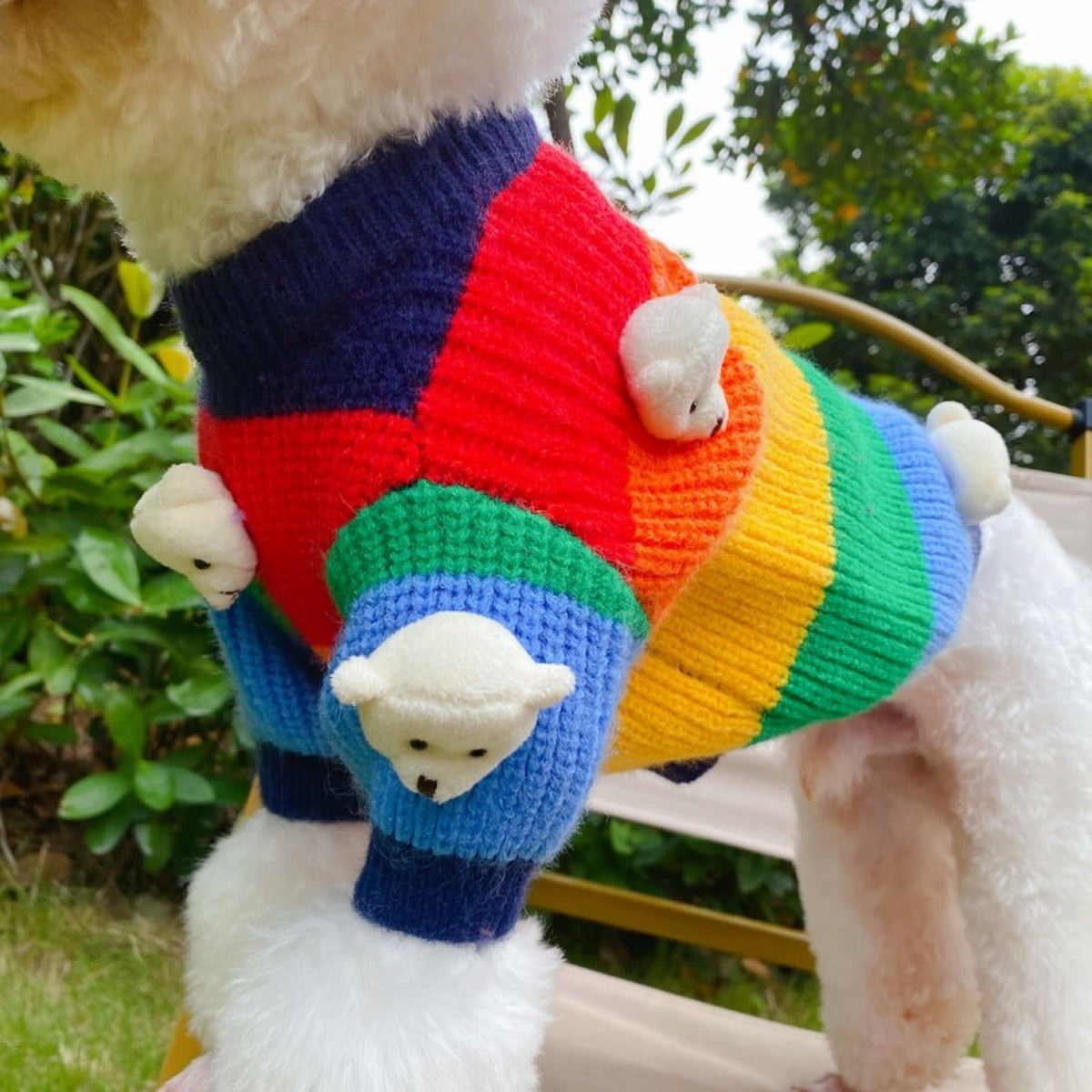 Colorful Knit Dog Cat Sweater for Winter_CWMM12307