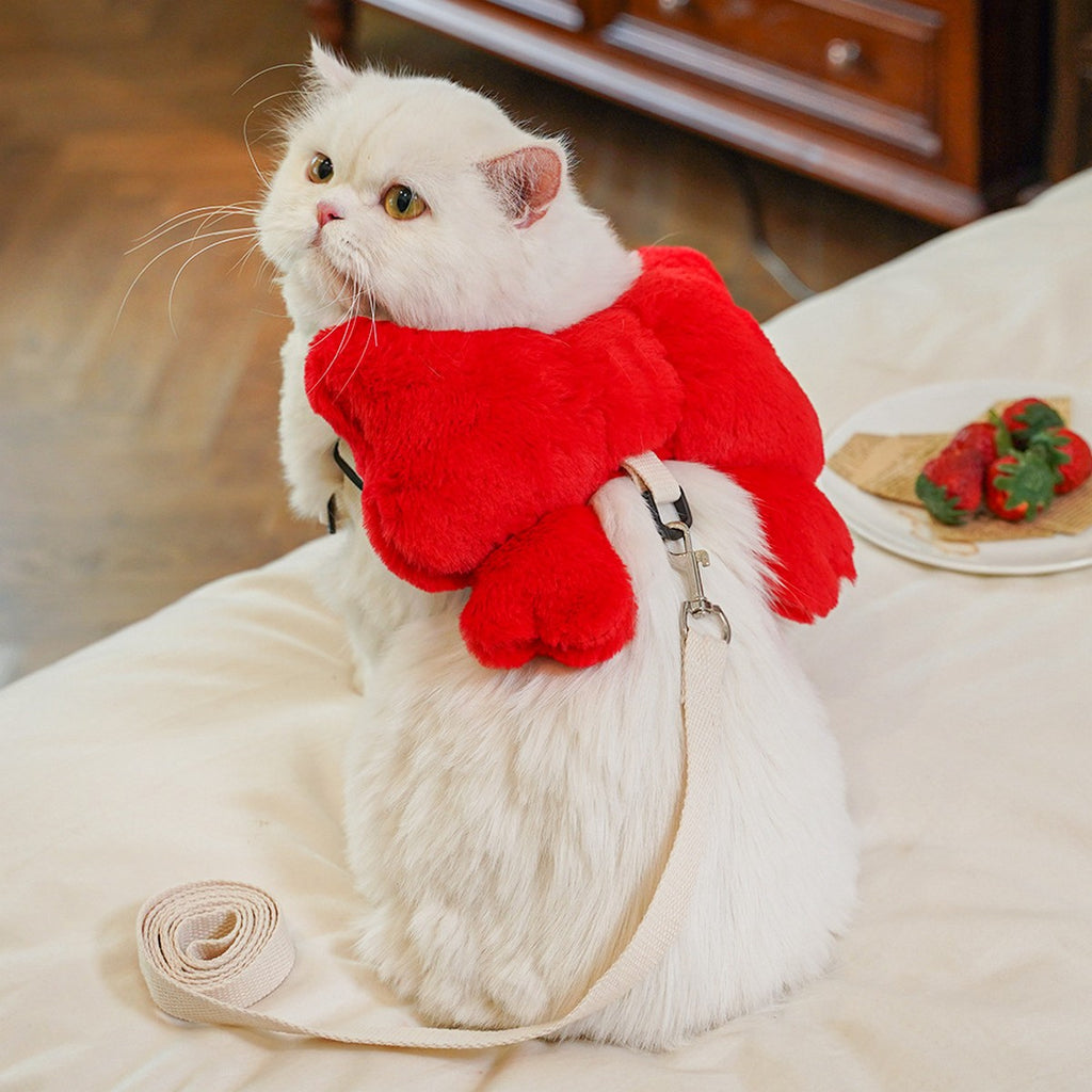 Pet Harness Leash – Bow Design Dog Cat Set_CWMM11297