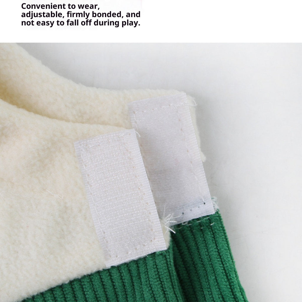 Christmas Pet Hat – Plush Bow Hat & Scarf Set_CWMM11342