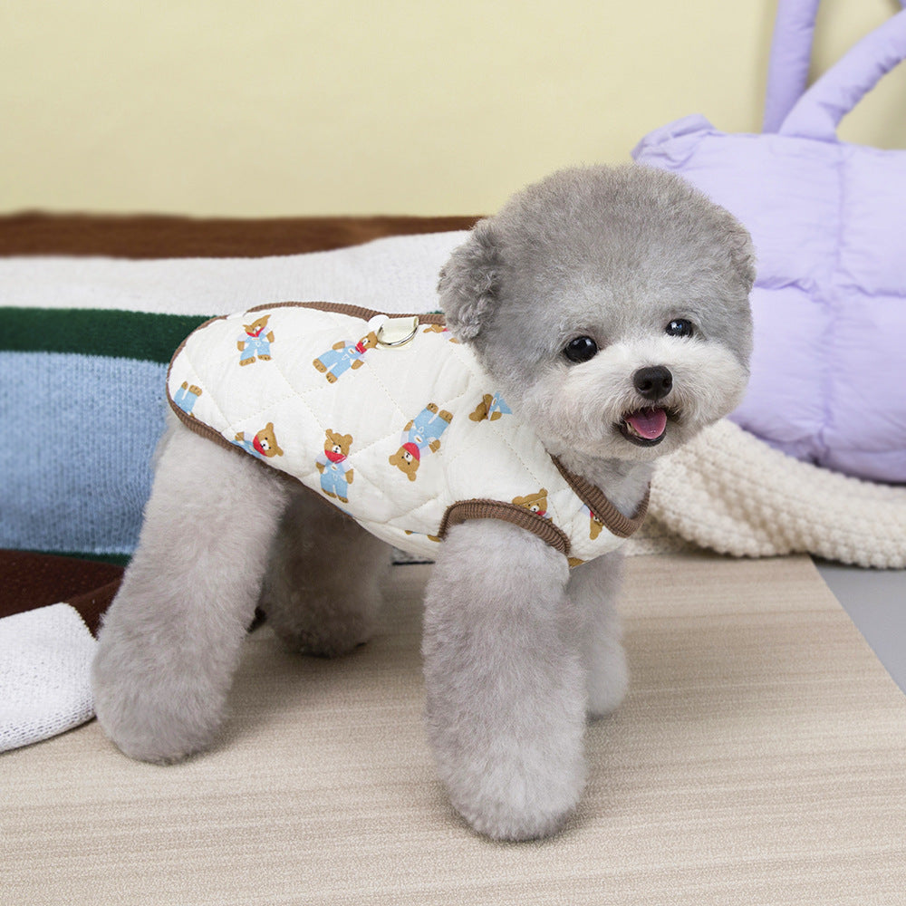 Warm Winter Dog Cotton Vest for Small Pets_CWMM12202