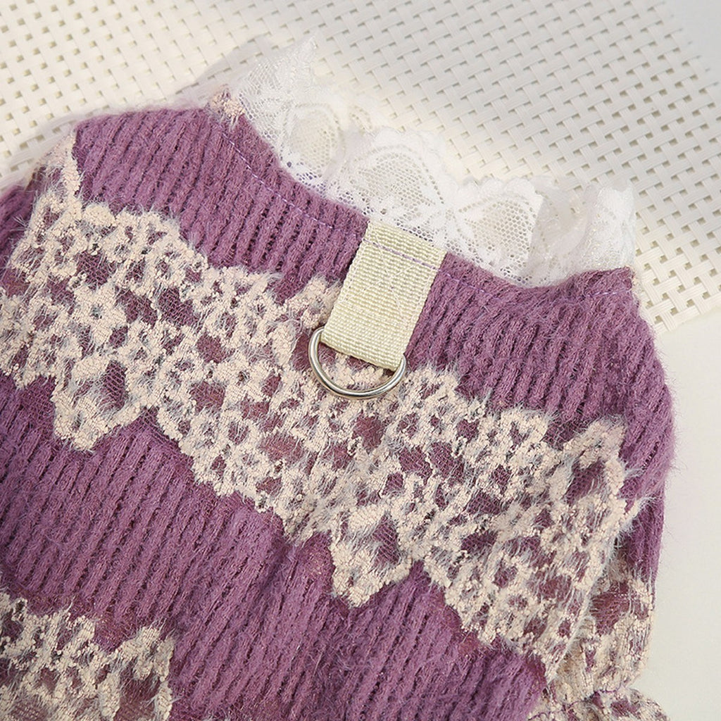 Lace Pet Turtleneck – Warm Winter Dog & Cat Shirt_CWMM11075