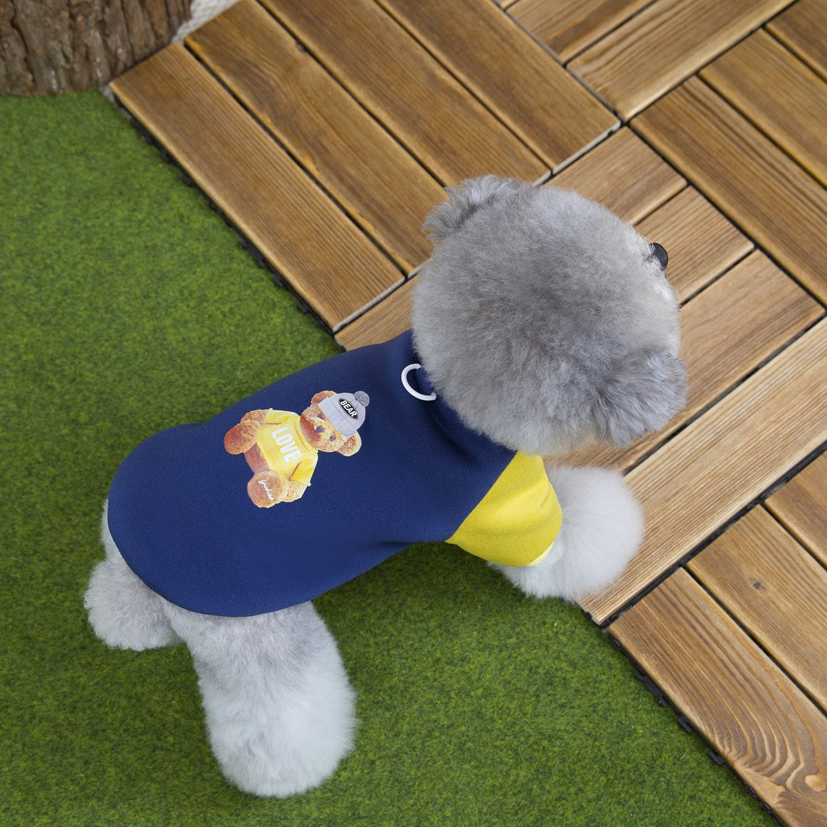 Warm Fleece Dog Hoodie Teddy Bichon Yorkie_CWMM12249