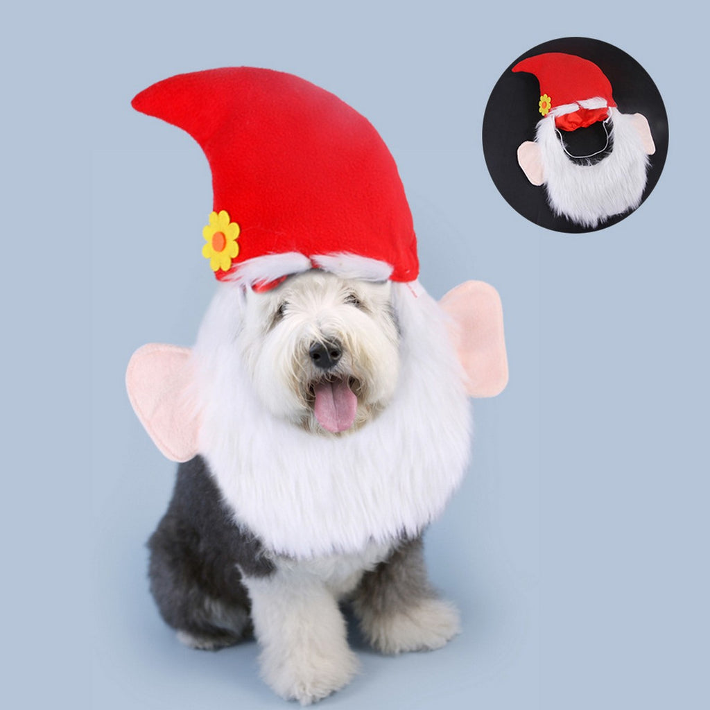 Holiday Pet Costume – Funny Santa Pet Head Hat_CWMM11350
