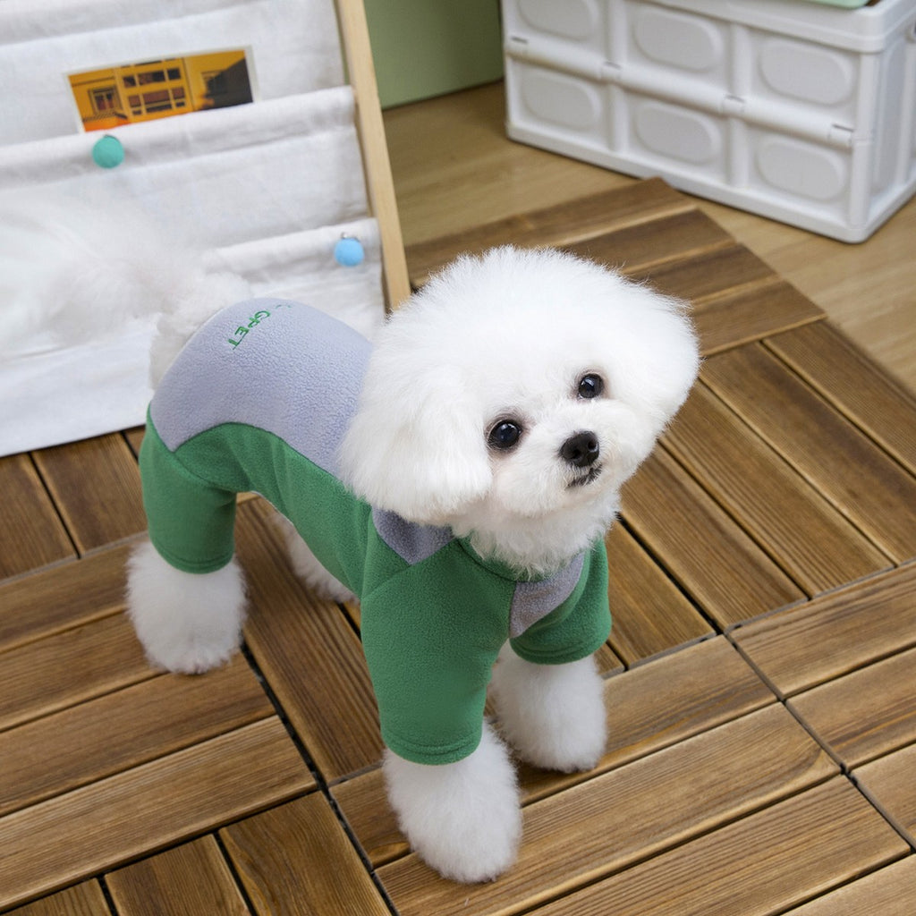Cozy Fleece Dog Jumpsuit for Small Dogs_CWMM12232