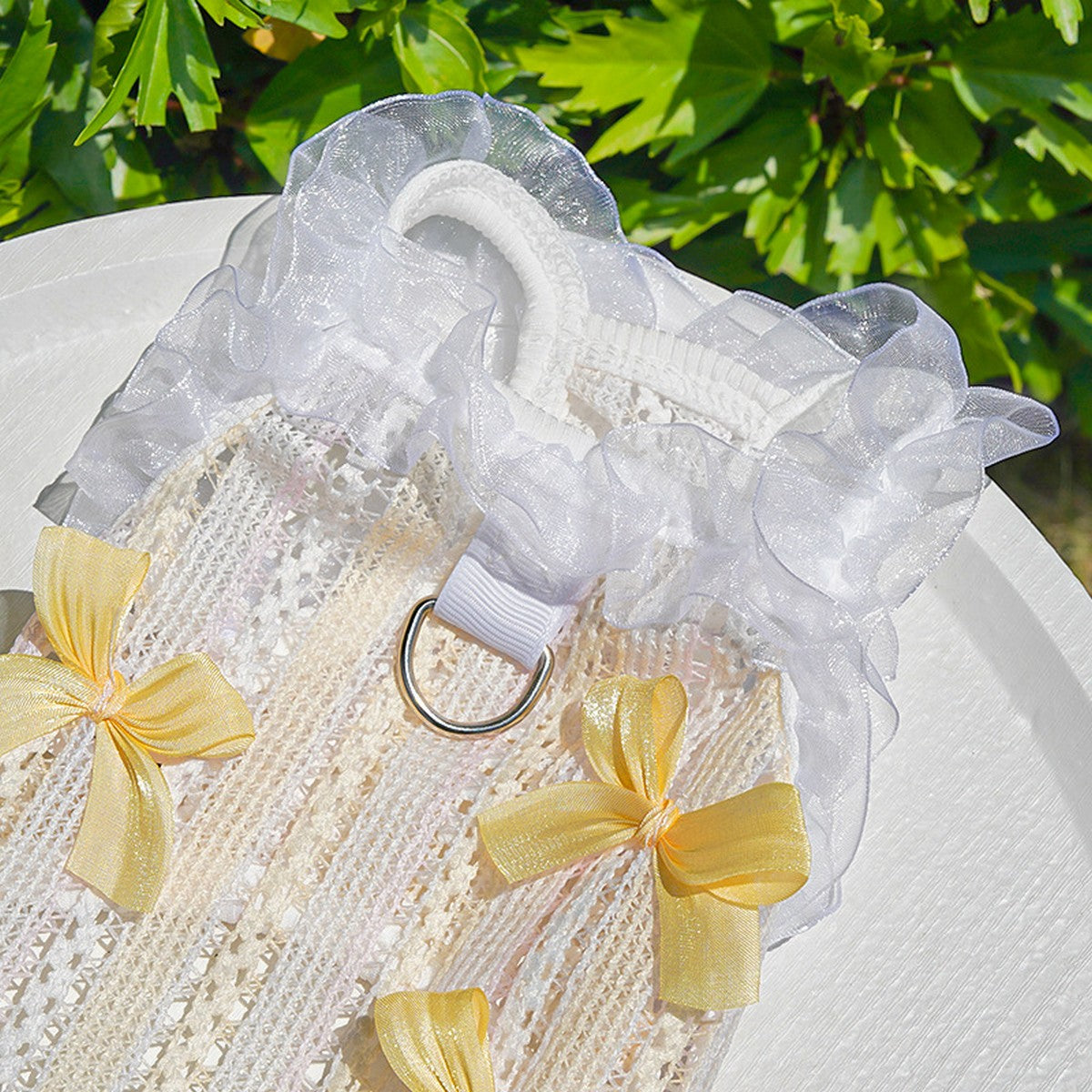 Lace Pet Vest – Hollow Ruffle Summer Cami_CWMM11167