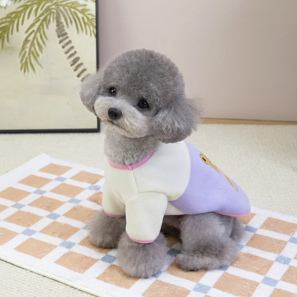 Cute Fleece Dog Vest for Small Dogs_CWMM12199