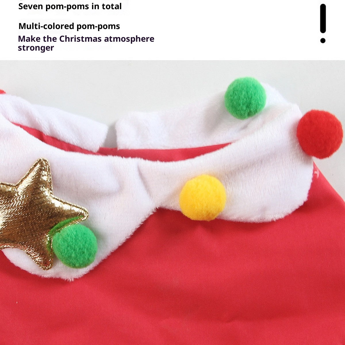 Holiday Pet Outfit – Reindeer Hat and Bib Scarf Set_CWMM11345