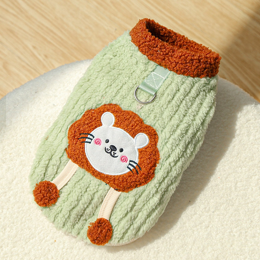 Plush Lion Suit for Hairless Pets Warmth Solution_CWMM11130