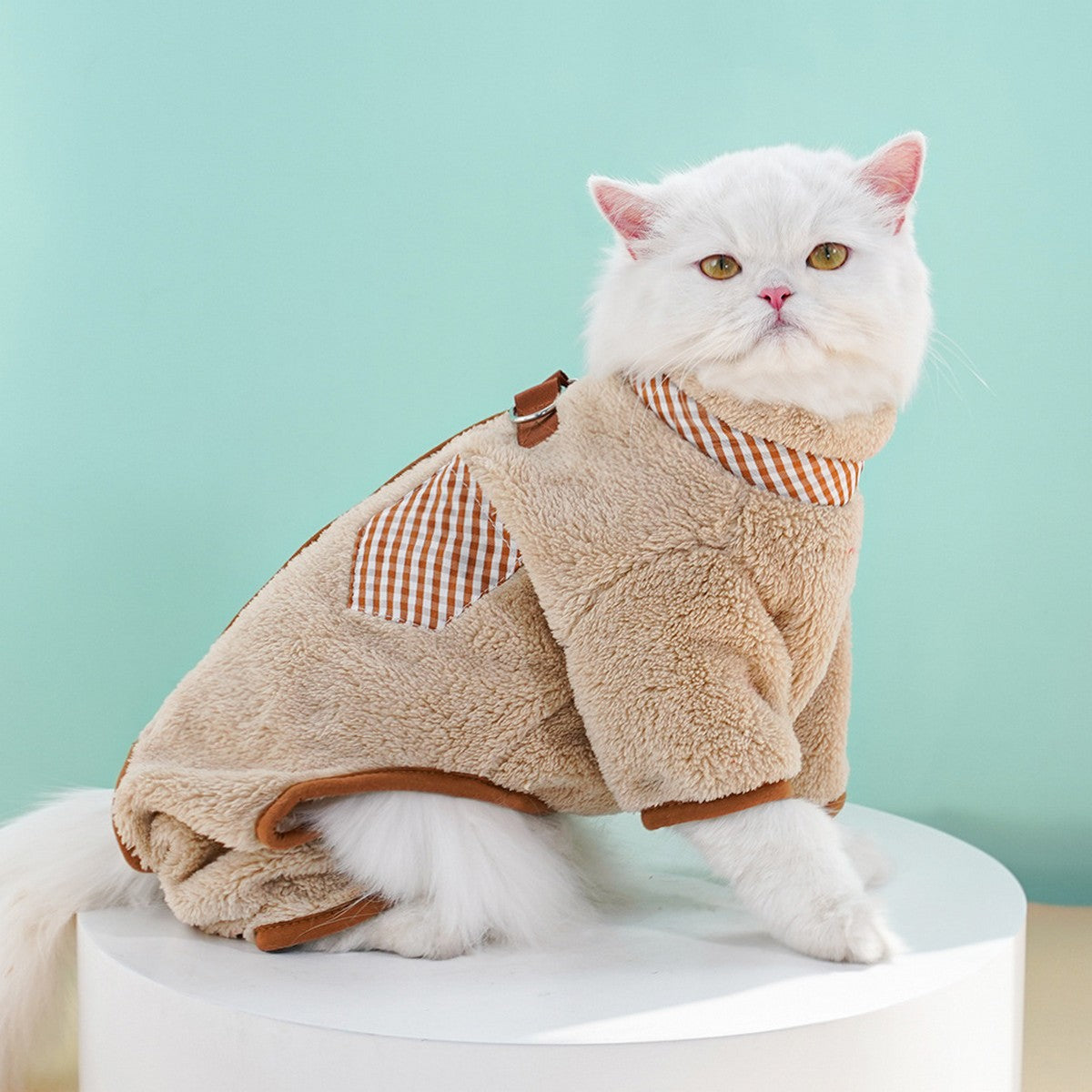 Pet Fleece Jumpsuit – Dog Cat Winter Outfit_CWMM11276